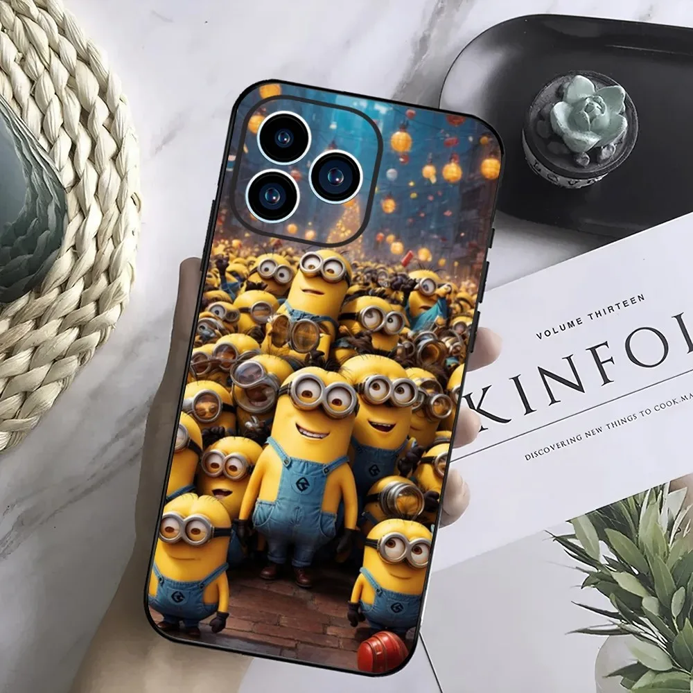 Милый чехол M-Minons для телефона Samsung Galaxy S24 S23 S22 S21 S20 FE S10 S9 S10E Plus ультралегкий черный