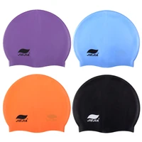 2022 new swimming cap monochrome silicone swimming cap solid color swimming cap swimming cap women waterproof swim cap