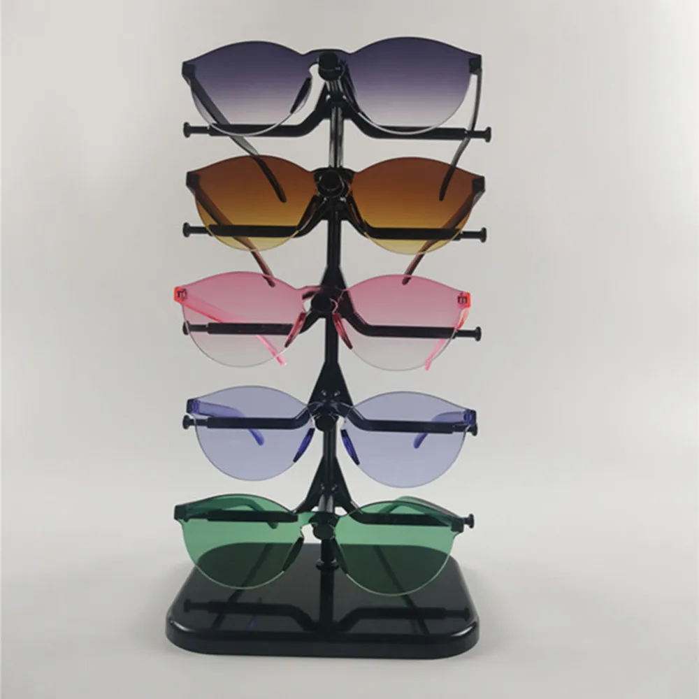 

Double Row 5 Pairs of Counter Glasses Display Stand for Sunglasses Sunglasses Display Stand Props Storage Stand 5 Floors