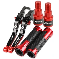 xmax125 motorcycle brake clutch levers handlebar hand grips ends for yamaha xmax 125 x max200 x max 250 xmax 400 all years logo