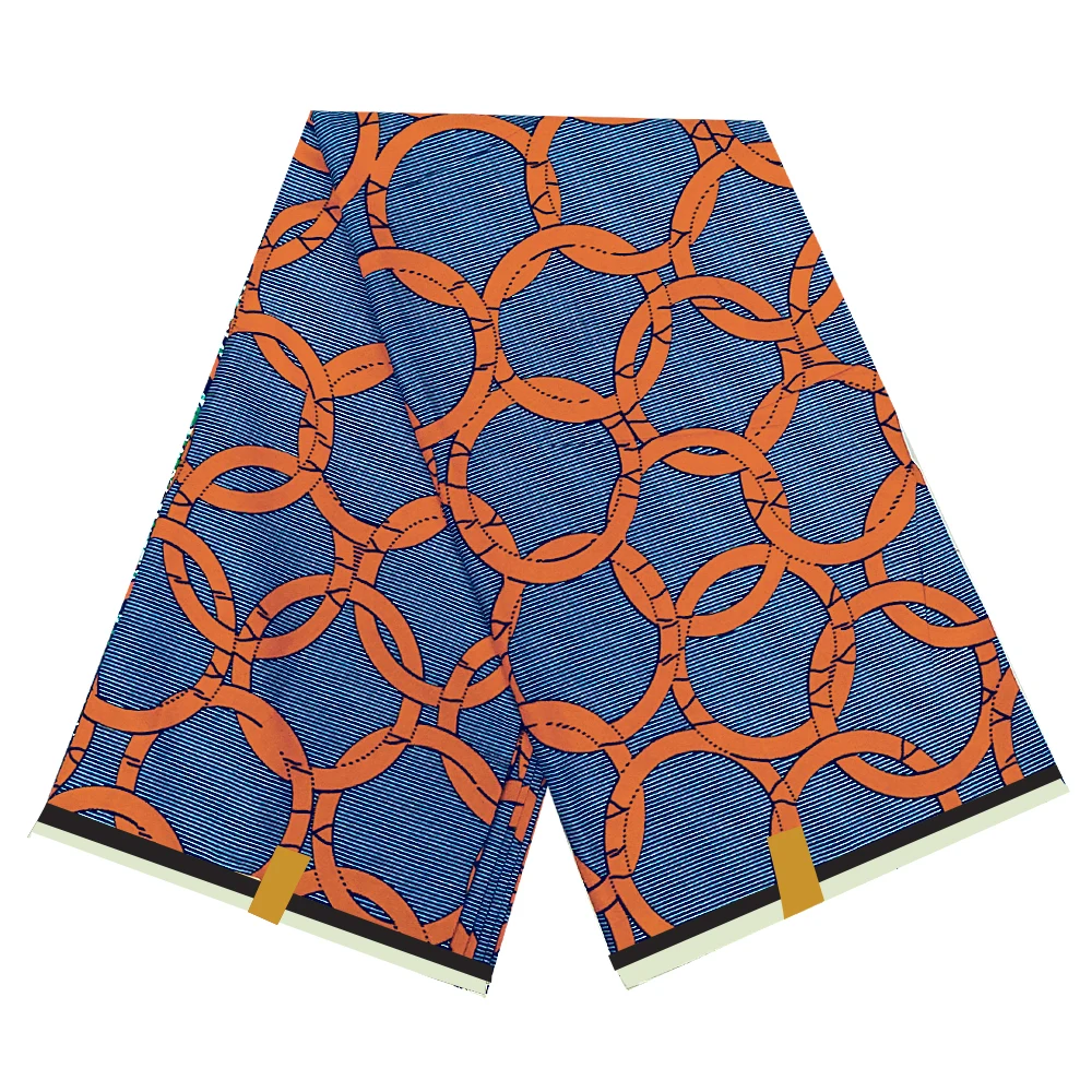 

Ankara Fabric African Real Wax Print Cotton 100% High Quality Tissus Wax Nigeria Patchwork Fabric For Party Dress 6 Yards