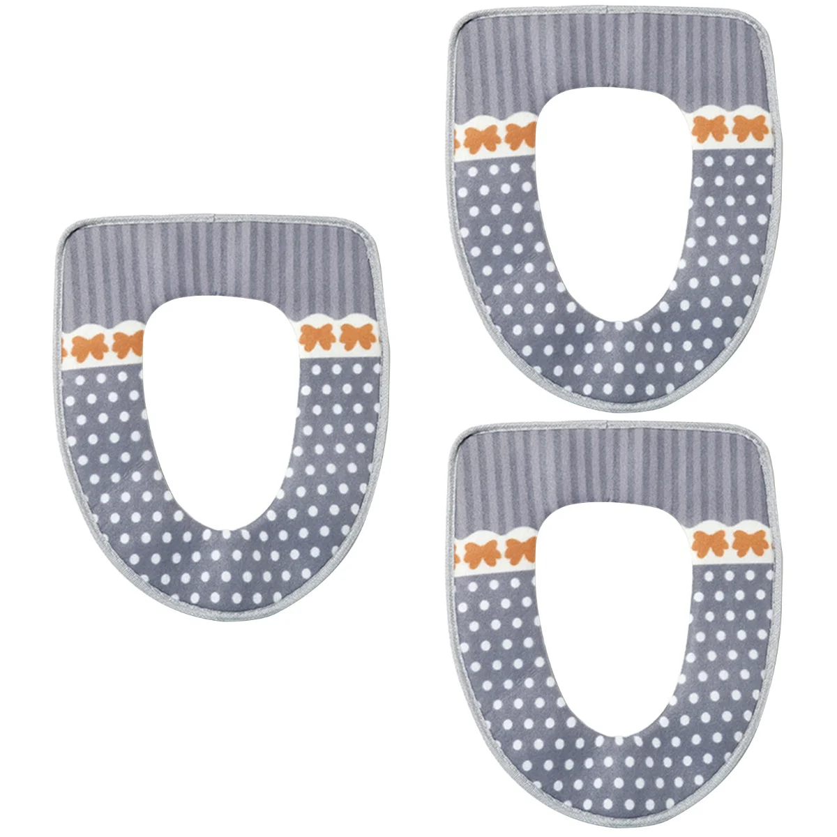 

Toilet Cover Warmerpad Bathroom Thicker Softcushion Lid Cover Soft Warm Pads