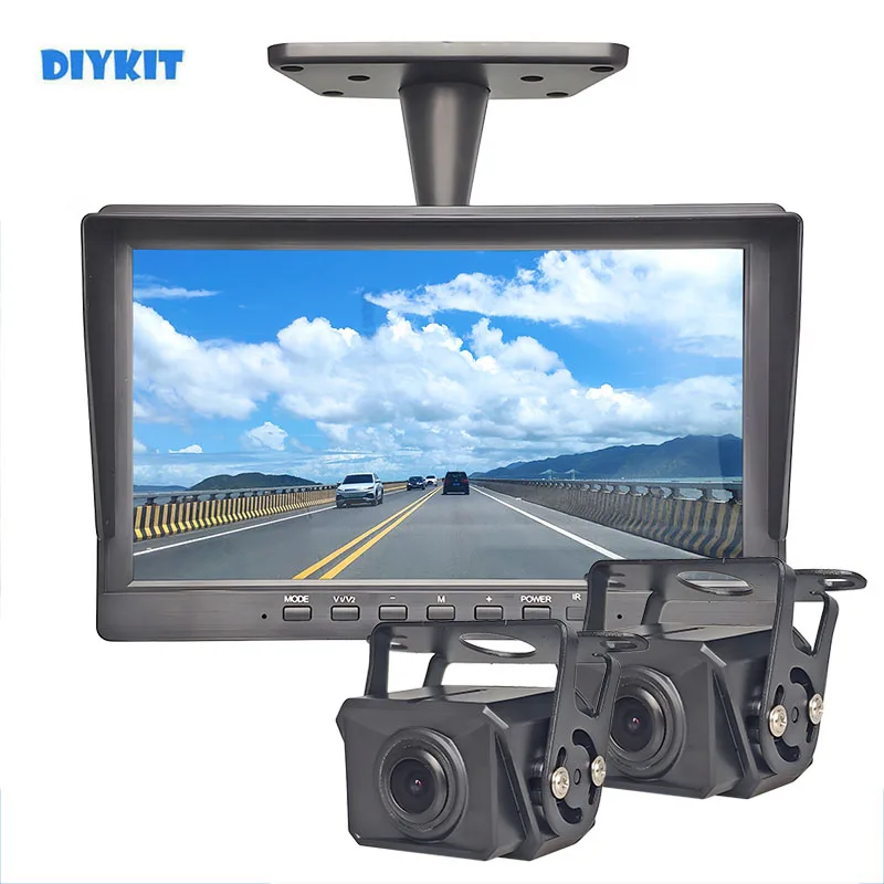 DIYKIT 1920x1080 10 1-дюймовый автомобильный монитор AHD IPS IP68 Starlight ночного видения камера