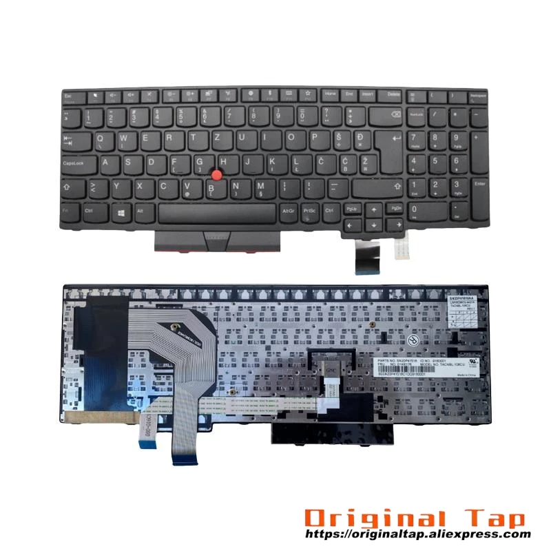 SI Словенская клавиатура для Lenovo Thinkpad T570 T580 P51s P52s 01EN953 01ER525 01HX163 01HX203