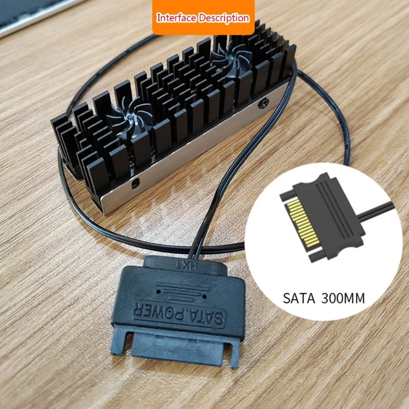

M2 2280 радиатор SSD радиаторы встроенный двойной вентилятор охлаждения 13 мм низкий уровень шума Прямая поставка