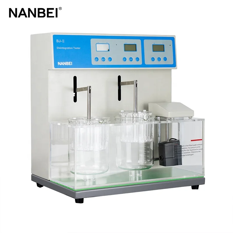 

laboratory pharmaceutical testing equipment 2 baskets tablet disintegration tester