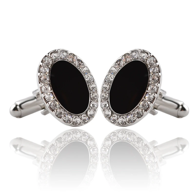 

2022New Luxury Black Zirconia Cufflinks Suit Shirt High Quality Cufflinks Fashion Wedding Cufflink Gift Jewelry Wholesale