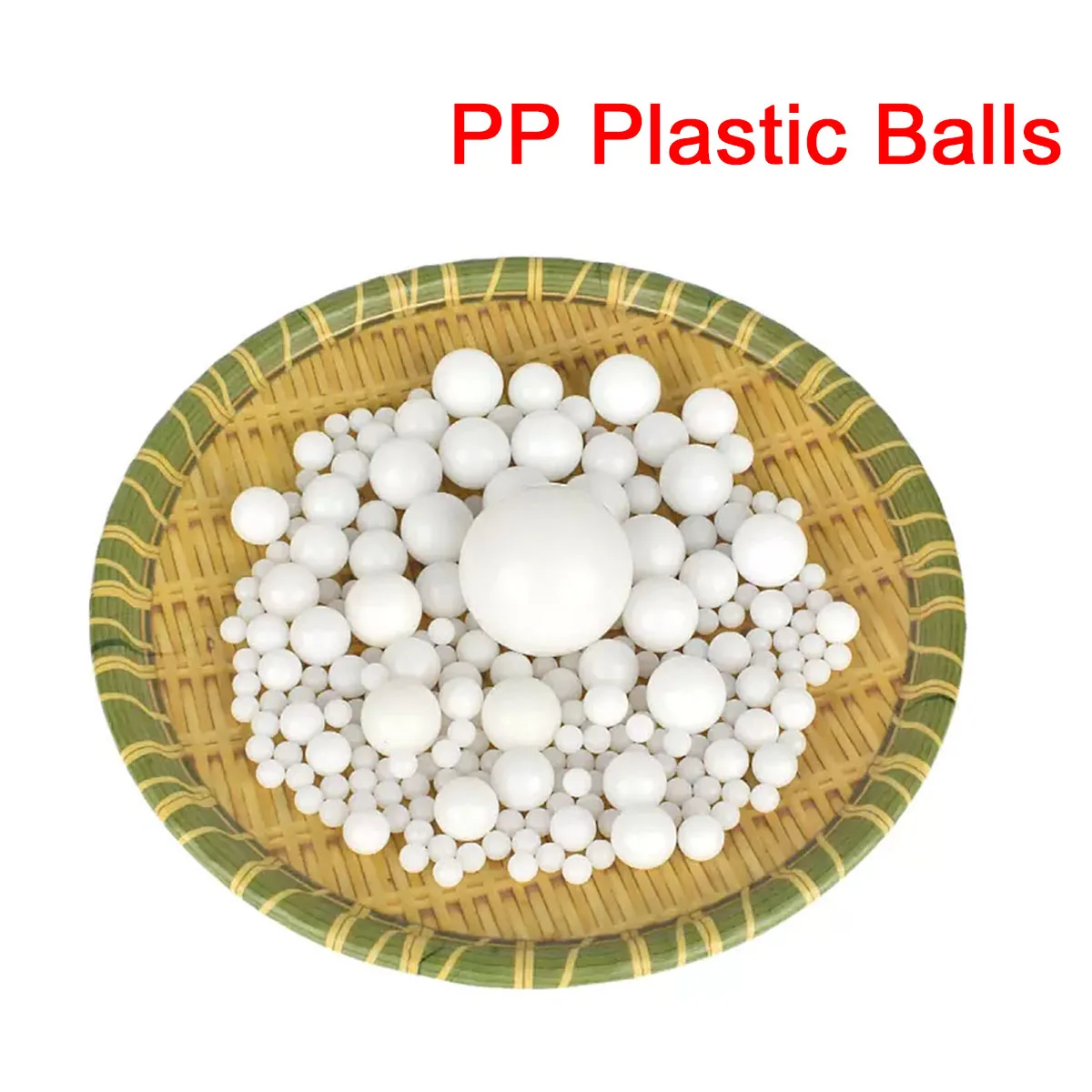 

1/5Pcs PP Plastic Balls Diameter 20/22.225/25/25.4/30/35/38.1/40/45/50mm White Bearings Rolling Beads Solid Polypropylene