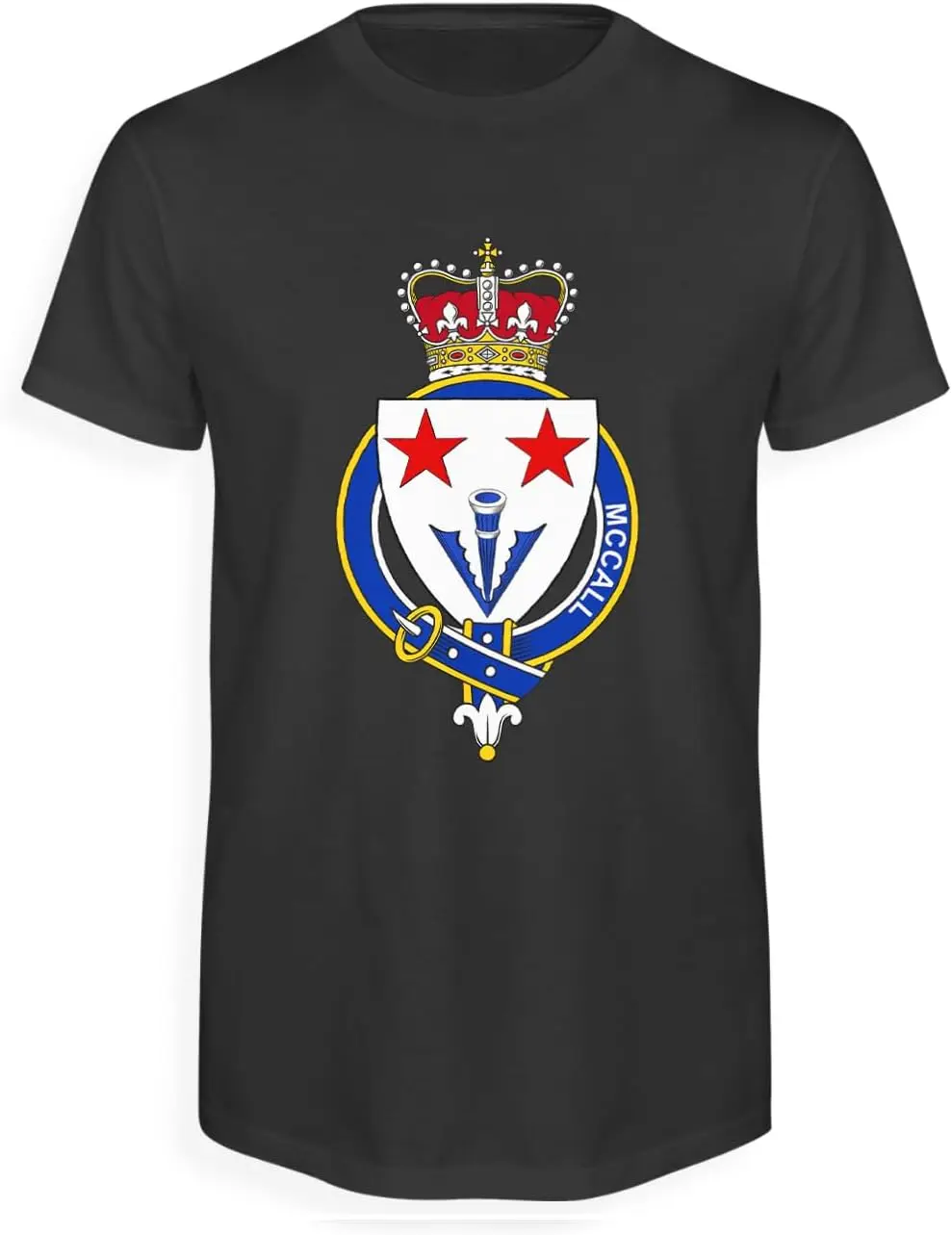 Мужская шотландская подвязка семейная футболка McCall