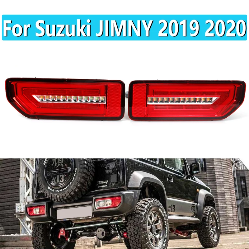 

2 шт. для Suzuki JIMNY 2019 2020 светодиодный задний фонарь сигнал поворота стосветильник задний фонарь отражатель стоп светильник сигнал задний фона...