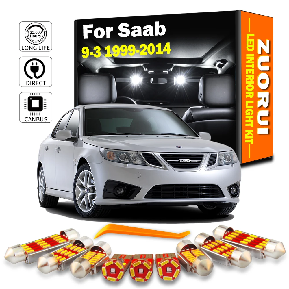 

Автомобильные светодиодные лампы для Saab 9-3 1999-2009 2010 2011 2012 2013 2014
