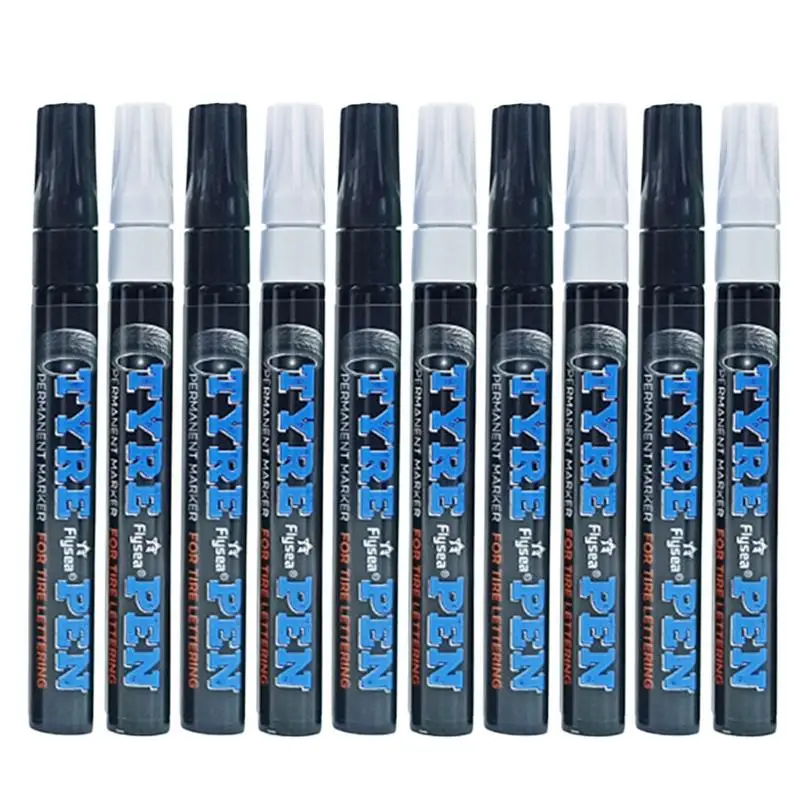 

Tyre Marker For Vehicles Car Scratch Remove Pen Water Based Ink White Paint Pens For Tire Glass Black Paper Fabric Ceramic