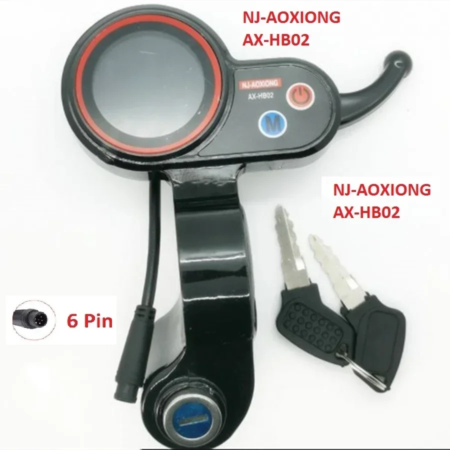 6-контактный дисплей приборная панель NJ-AOXIONG AX-HB02 измеритель пробега дроссельной
