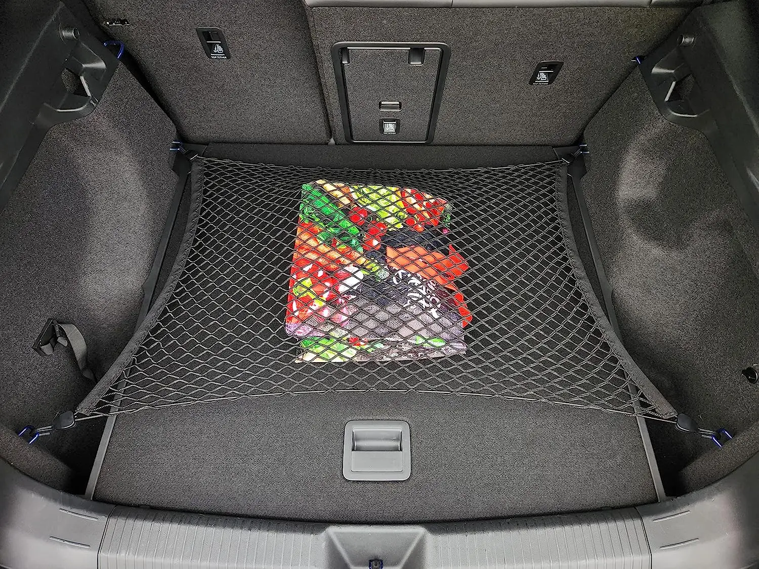 

Floor Style Automotive Elastic Trunk Mesh Cargo Net for Volkswagen ID.4 2021-2023 - Premium Trunk Organizer and Storage