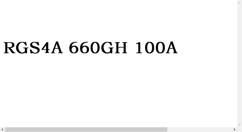 Фото Предохранитель болтового типа RGS4A 660GH 100A 125A 160A 200A №1