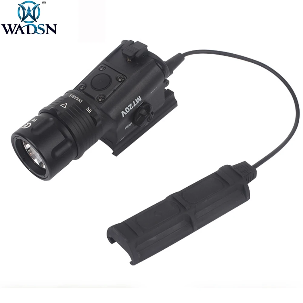 WADSN Airsoft Surefir M720V Scout Strobe Light LED 500lumens Weapon Tatical AirGun Hunting Light Torch with M93 QD Mount