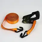 Стягивающийся ремень с пряжкой, ремни для груза для автомобиля, мотоцикла, велосипеда с металлическим буксировочным тросом, крепкий Фиксатор с храповым механизмом, сумка для багажа K3q6