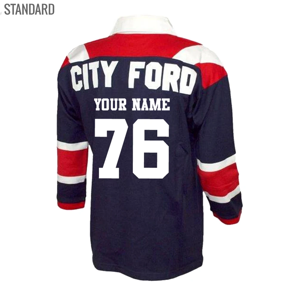 1976 г. ROOSTERS с изображением Восточного пригородного края ретро-Джерси для регби