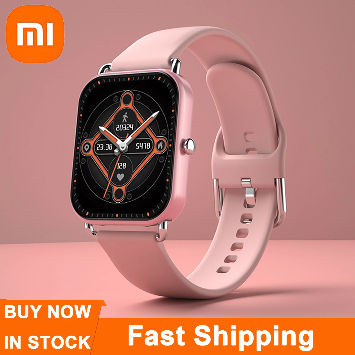 

Женские умные часы Xiaomi Mijia с Bluetooth, умные часы с функцией вызова, измерением температуры тела и датчиком уровня кислорода в крови, мужские умн...