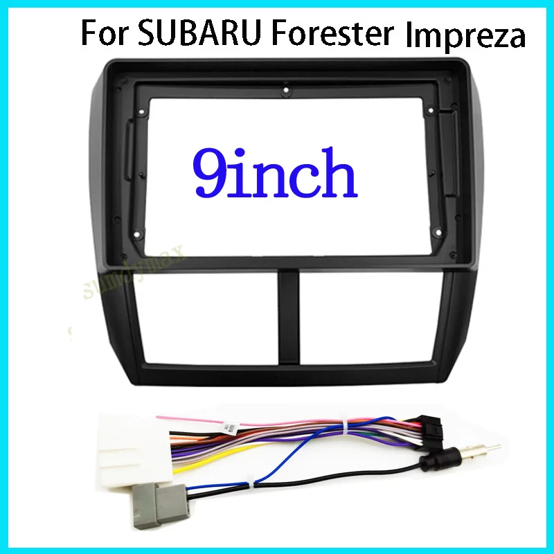

Автомобильный радиоприемник Fascia Для SUBARU Forester Impreza 2007-2012, 9 дюймов, 2 Din