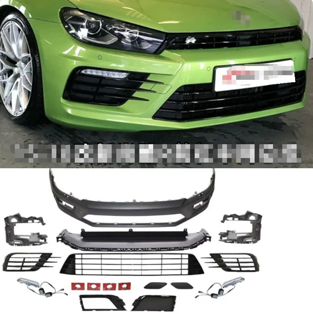 Фото Высококачественный заводской обвес Flying Wing для VW Scirocco 2015-2017, модернизированный до стиля R, передний и задний бамперы. №3