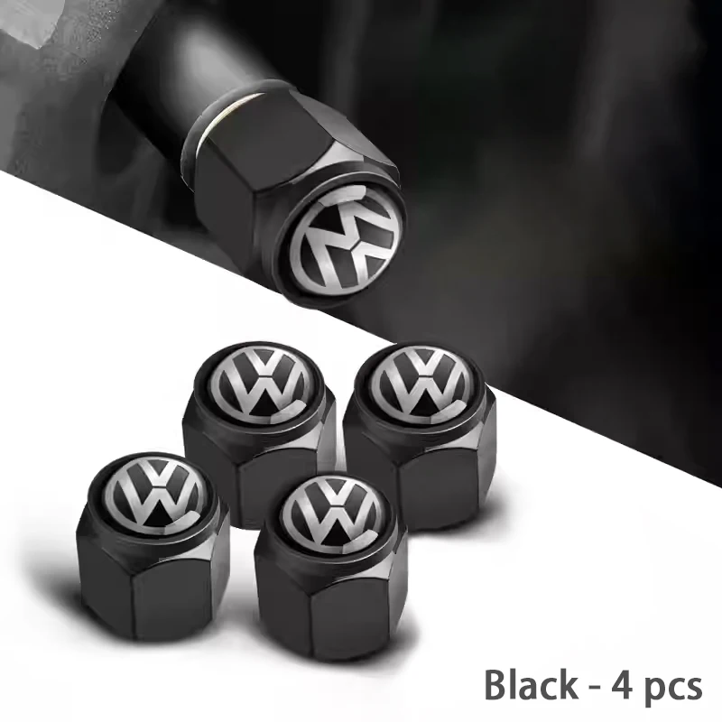 

4 шт., колпачки для клапанов колес автомобиля, противоугонные наклейки на ступицу колес для Volkwagen VW Golf GTI Passat Jetta Touran Tiguan Polo Magotan