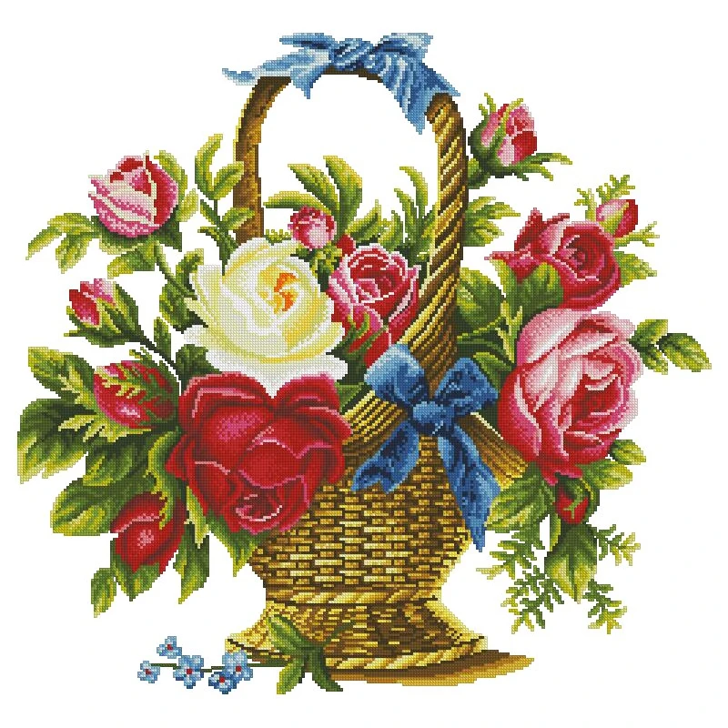 Вышивка схемы купить интернет магазин. Вышивка цветок. Вышивка крестиком корзина с цветами. Вышивка корзинки с цветами. Корзинка с цветами рисунок.
