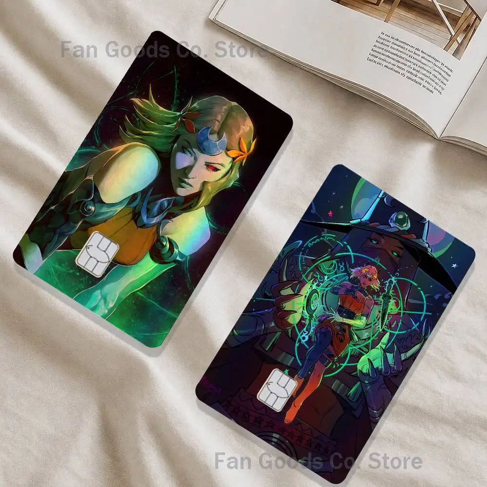 Фото Наклейки на карты Hot H-Hades 2 Game с лазерной текстурой: для кредитных, дебетовых, банковских и проездных карт, водонепроницаемые, декоративные №2