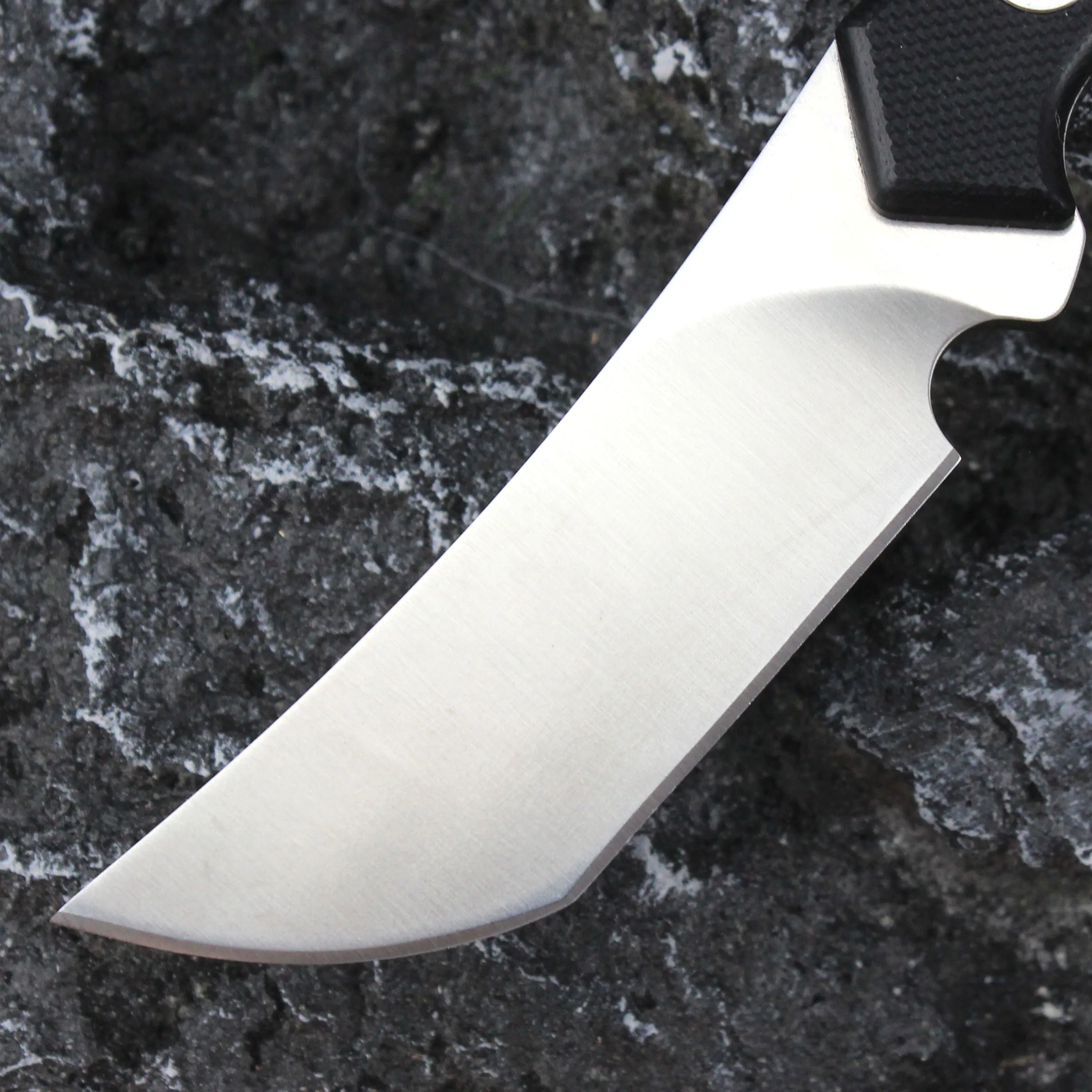 Tunafire 60HRC прямой нож D2 шлифовальное лезвие охотничьи военные ножи фиксированный