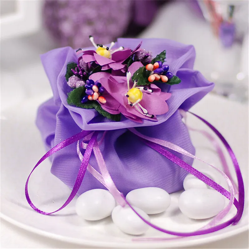 12Pcs Stamen Sugar Handmade Needlework Artificial Flowers Wedding Christmas Decor Diy Wreath Gift Box Scrapbooking Fake Flower - купить по