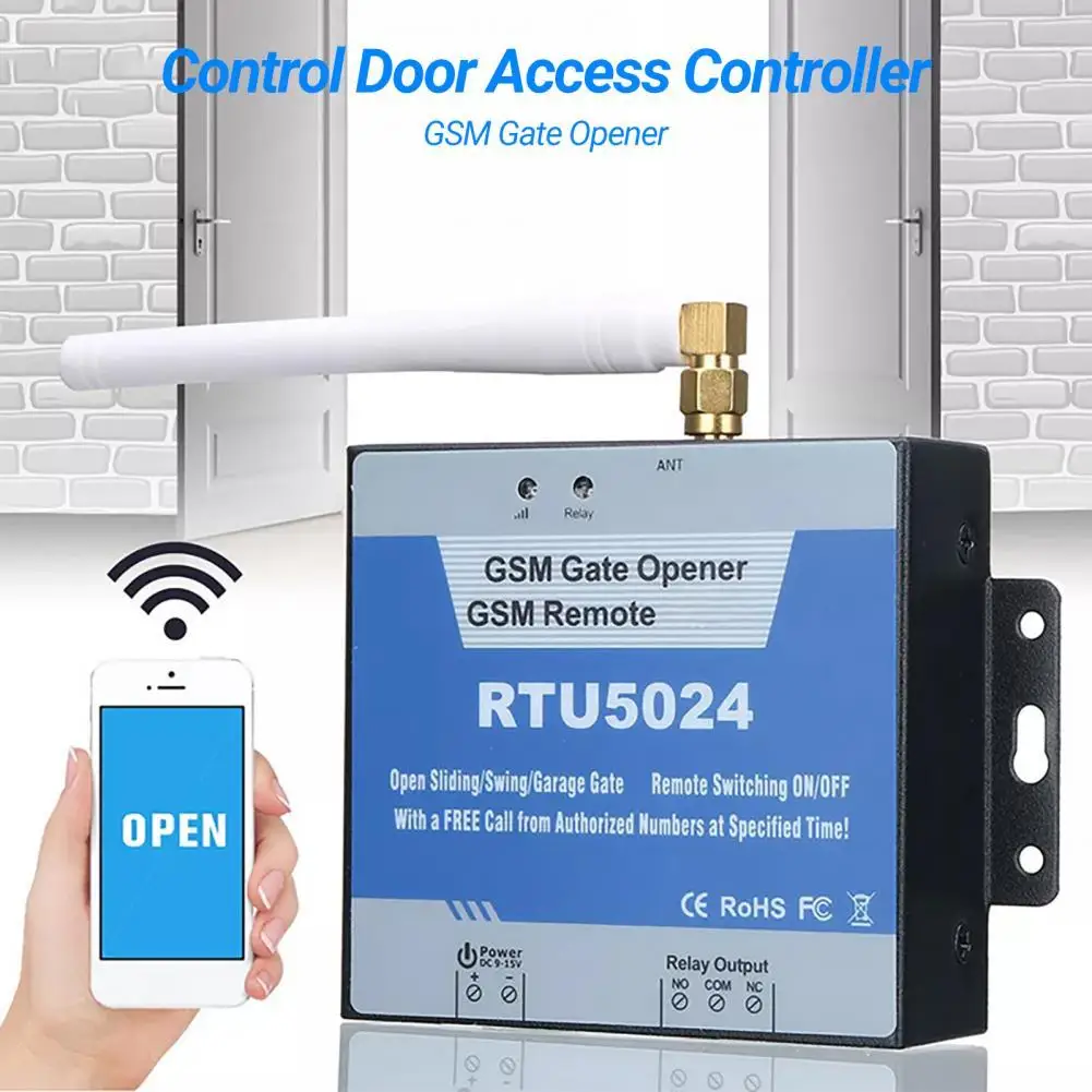 

RTU5024 GSM ворота, мощный высокий уровень безопасности, широкое применение, бесплатный вызов/SMS контроль доступа к дверям гаража