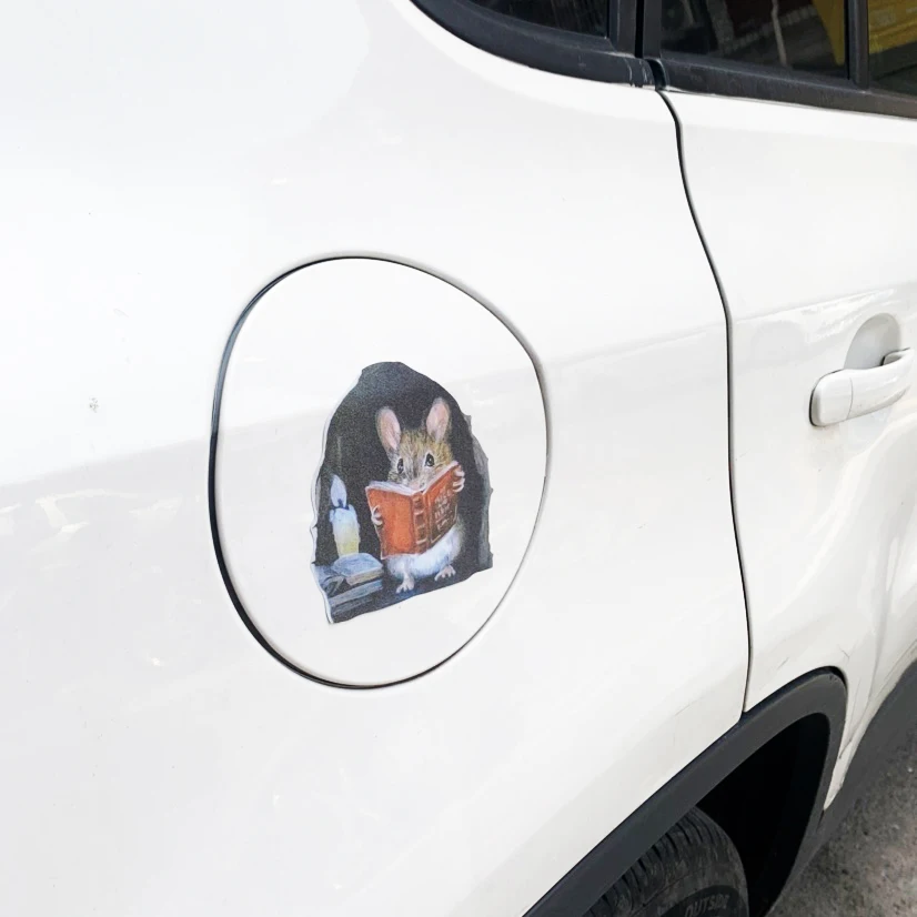 Реалистичные настенные наклейки с отверстиями для мыши 3 шт. углов лестниц