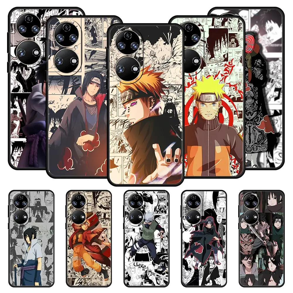 

Naruto Kakashi Sasuke Akatsuki Phone Case For Huawei P50 P30 Pro P20 P40 Lite E P Smart Z 2021 Y6 Y7 Y9 2019 Y6p Y9s Y7a Cover
