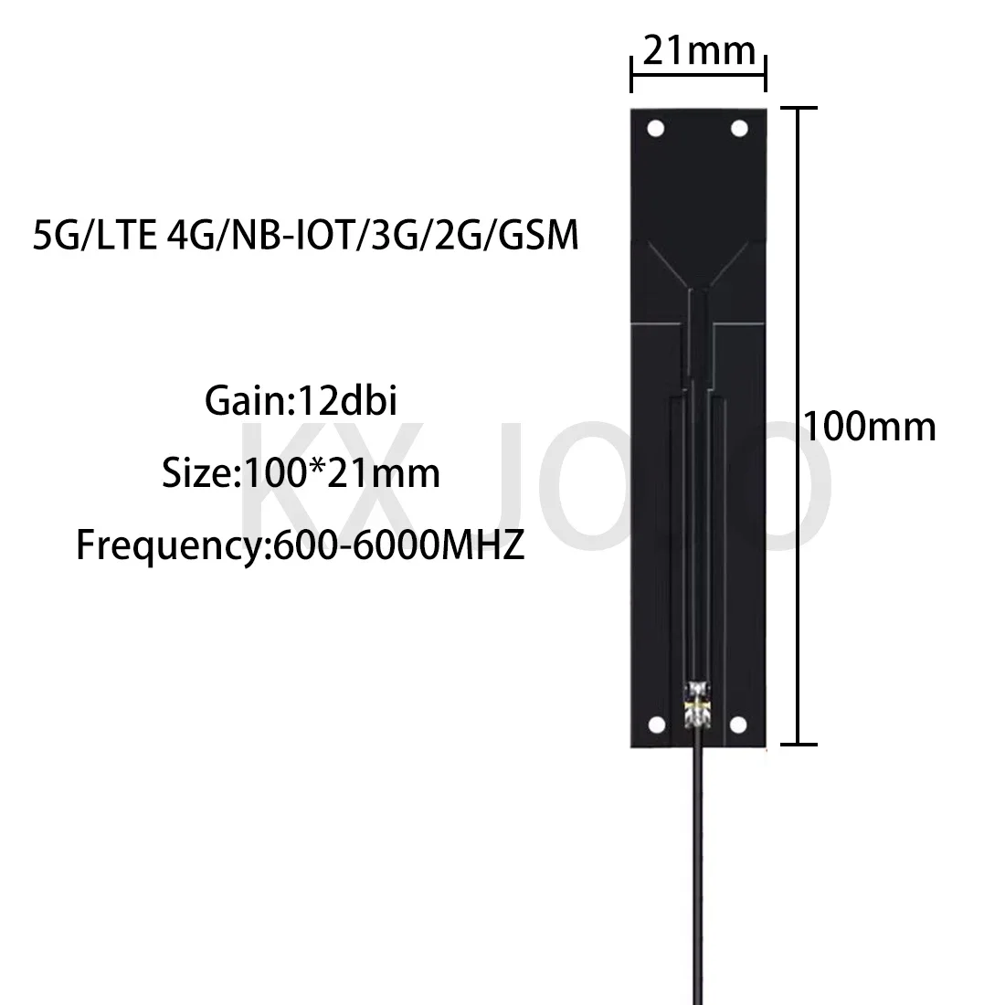 

Внутренняя антенна IPX/UFL1 4G 3G GSM 2G NB-IOT Антенна PCB/FPC 1 шт. Гибкая мягкая плата Внутренняя 700-2700 МГц 8 дБи с высоким коэффициентом усиления 12 см