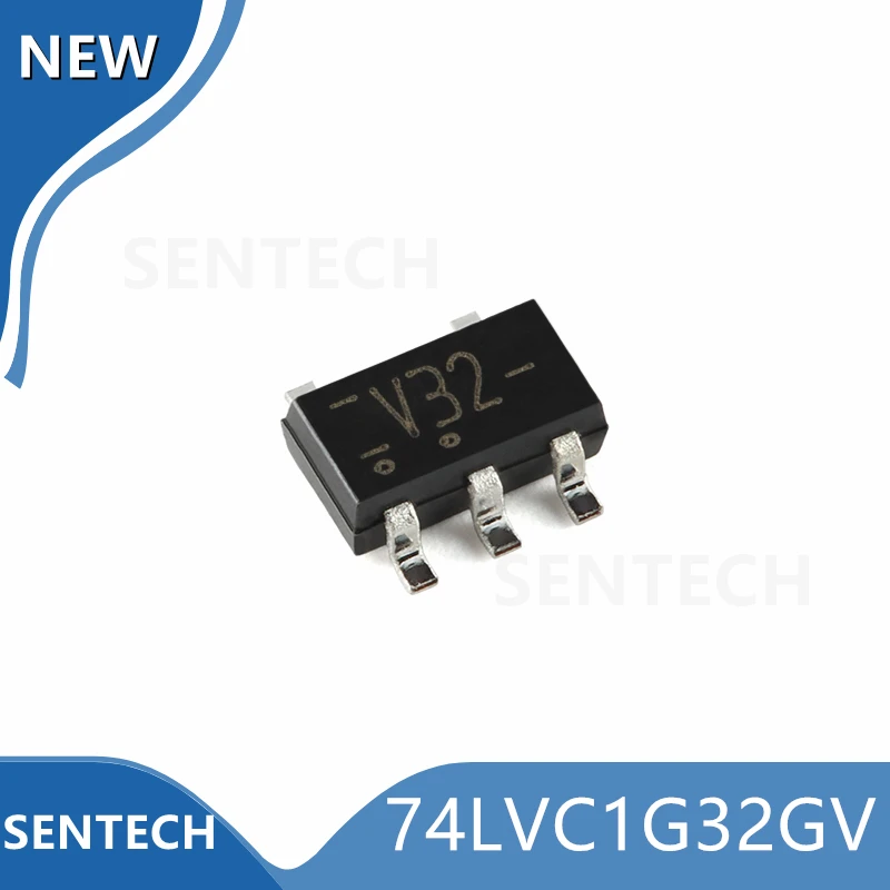 

10 шт./лот 100% Новый оригинальный 74LVC1G32GV SOT-753(V32) Одиночный 2-вход или затвор
