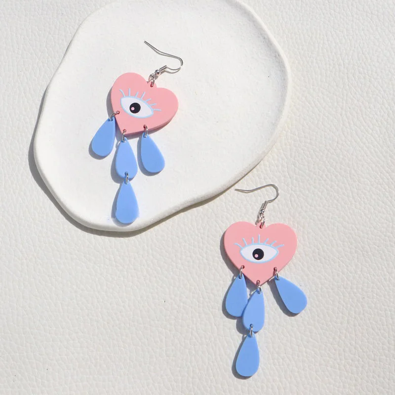 

Женские акриловые серьги на высоком каблуке, с изображением животных