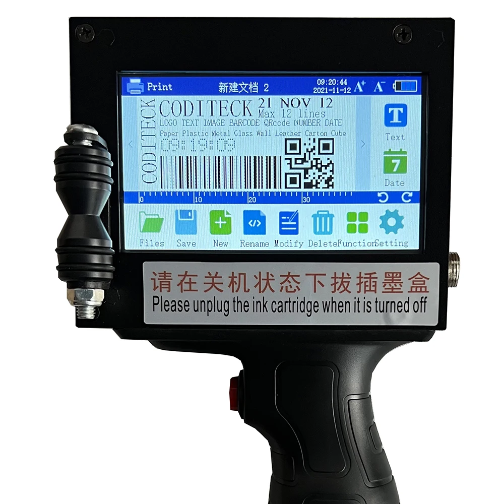 

Coditeck 20 languages 12.7mm handheld date inkjet printer