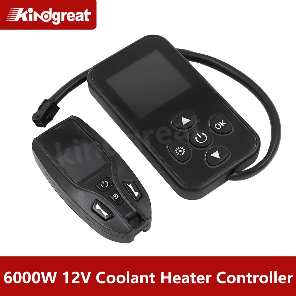 

12 В 24 В 6 кВт дизельный контроллер стояночного обогревателя охлаждающей жидкости ЖК-переключатель для автомобиля на колесах, лодки, каравана