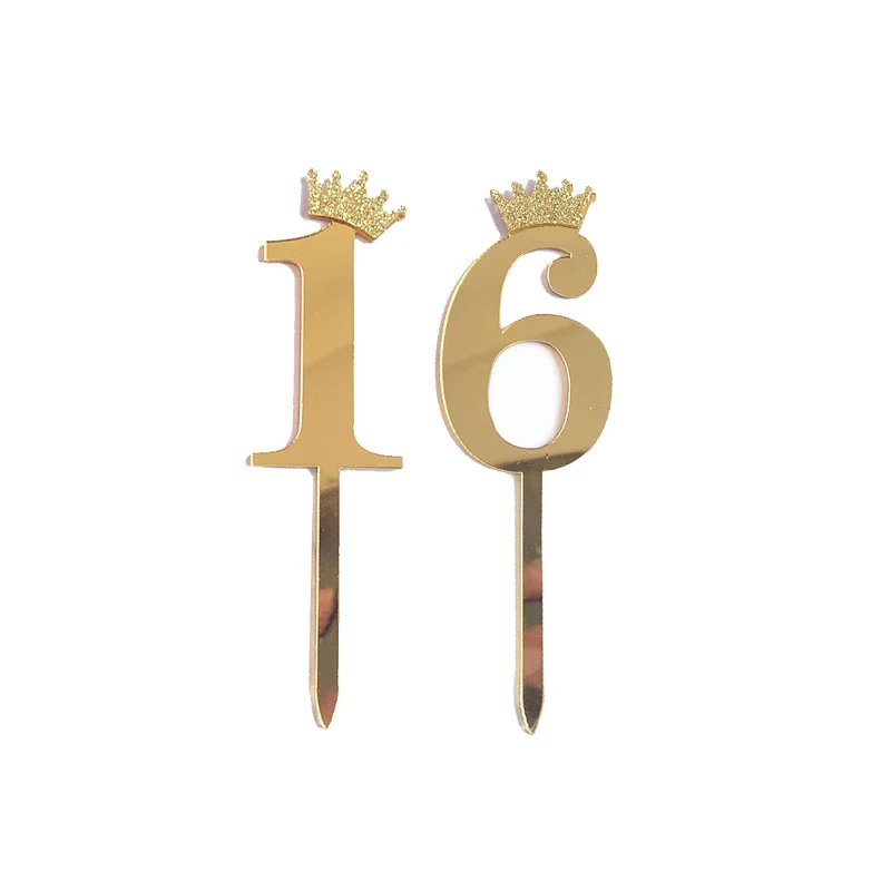 

Акриловые фигурки для торта "С Днем Рождения"