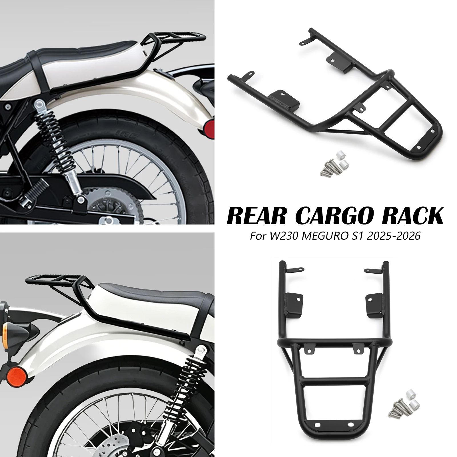Фото Крепление для заднего багажника/кофра мотоцикла W230 Meguro S1 2025-2026 №1