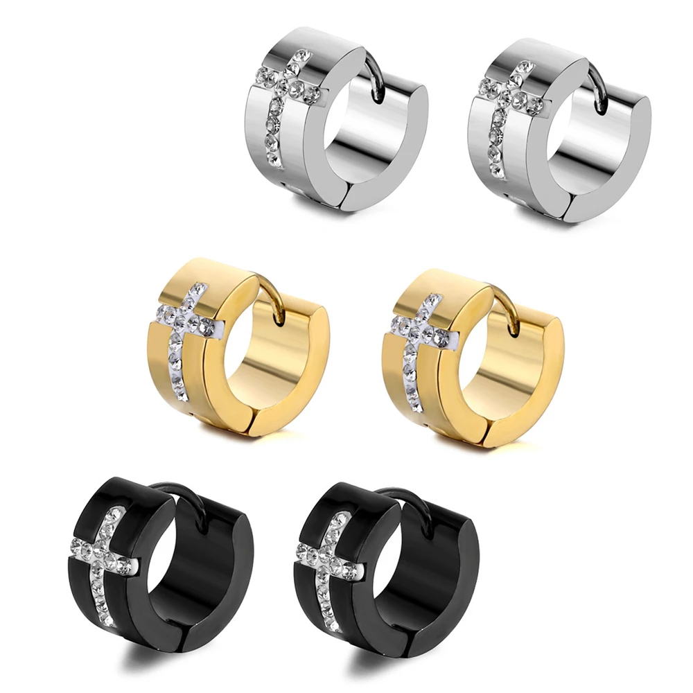 

Серьги-гвоздики с фианитом, унисекс, 1-3 пары