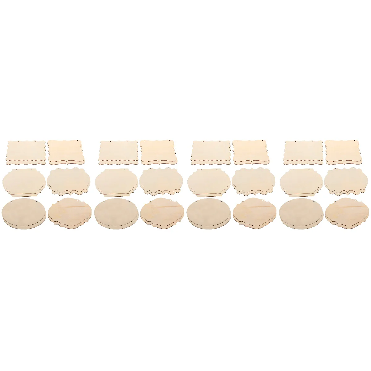 

48 шт., деревянные заготовки для рукоделия в деревенском стиле