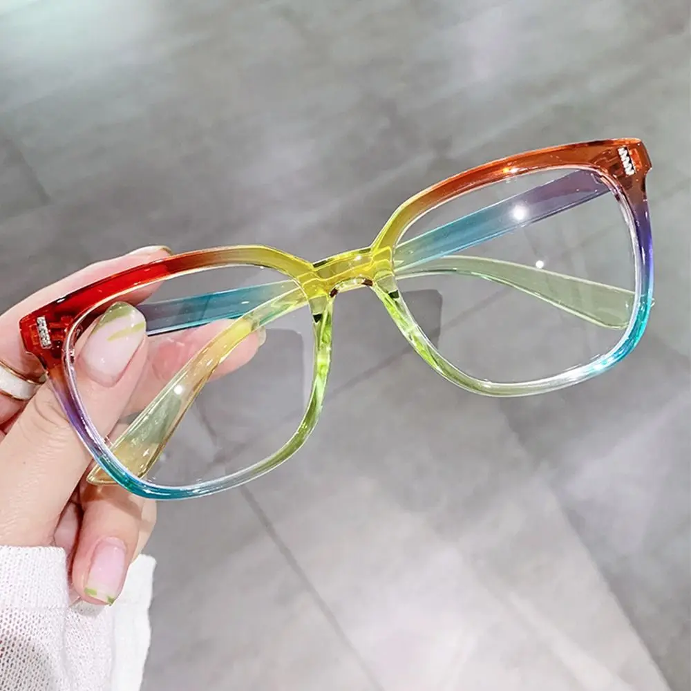 

Women Men Gradient Portable Oversized Optical Glasses Eyeglasses Frame Spectacles Square Glasses