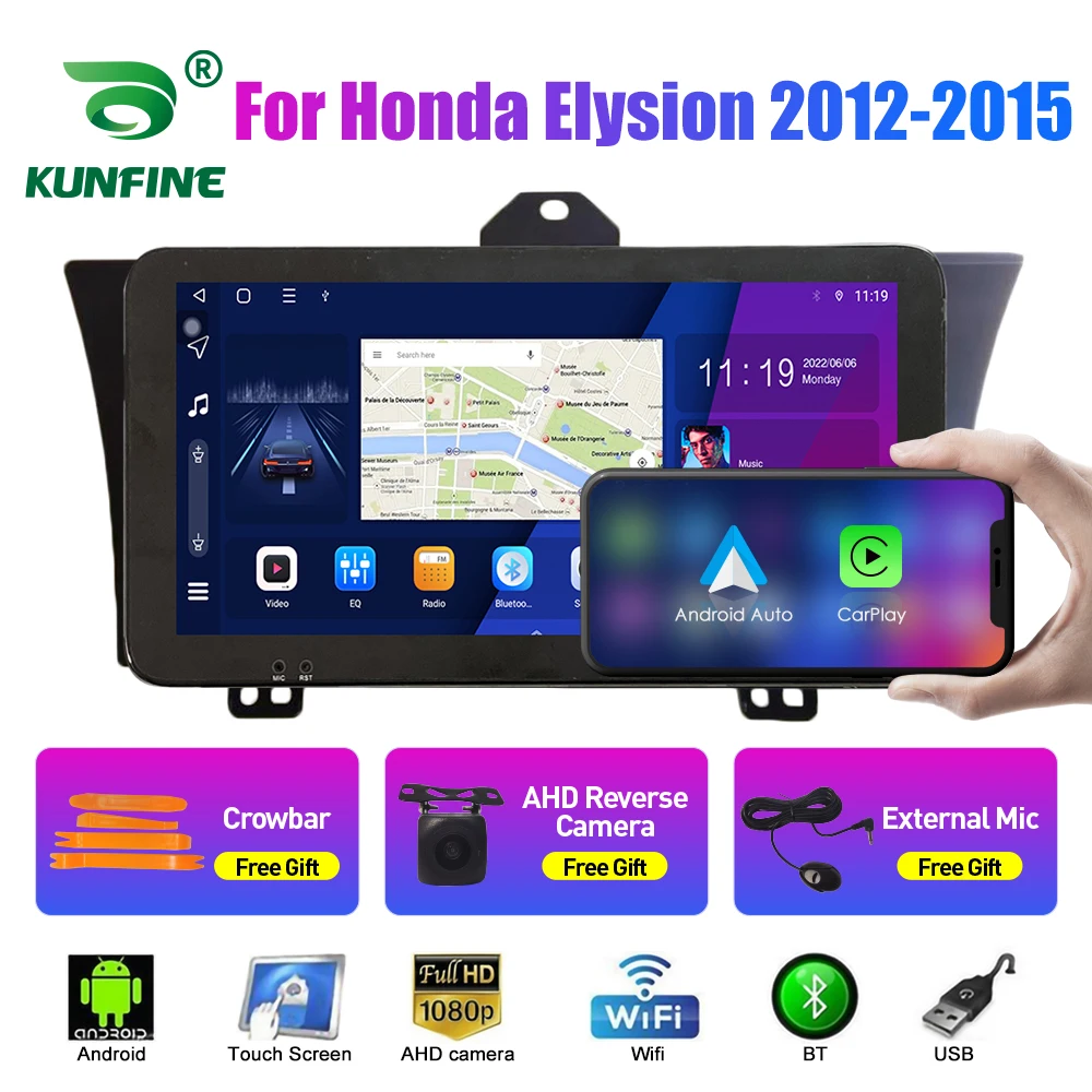 

Автомобильный радиоприемник 10,33 дюйма для Honda Elysion 2012-2015 2Din Android Восьмиядерный автомобильный стерео DVD GPS-навигатор плеер QLED экран Carplay