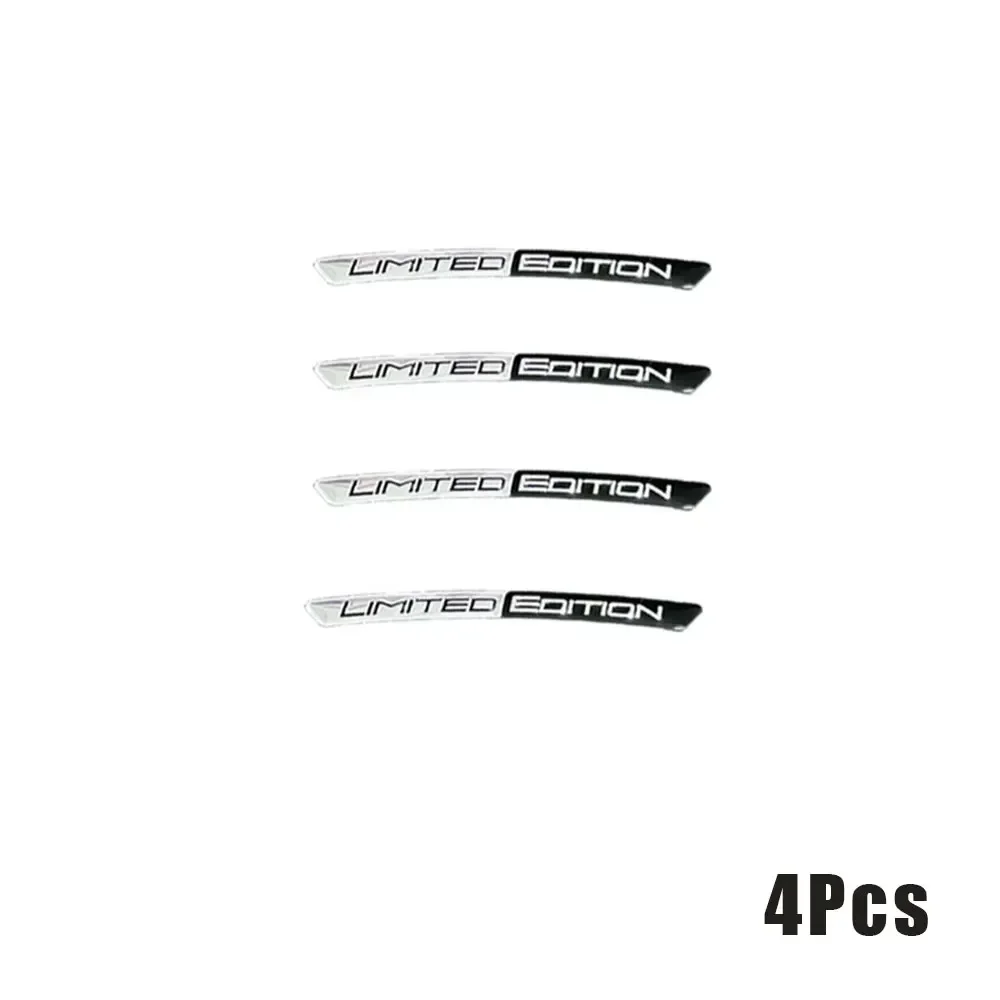 

4 шт., декоративные полоски для обода автомобильных шин, ступица колеса, эмблема, наклейки из алюминиевого сплава, аксессуары для внешнего стайлинга автомобиля