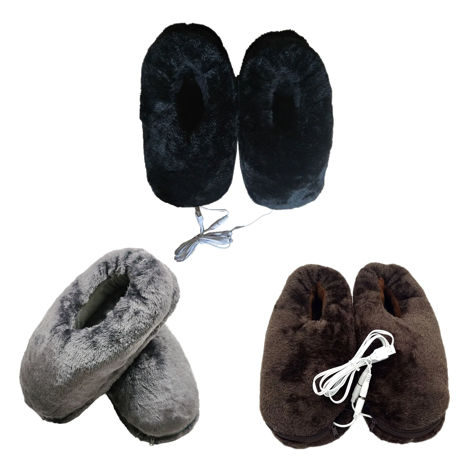 

USB электрическая кожа норка бархат 5 в зимние теплые сапоги унисекс перезаряжаемые согревающие изделия зимний подарок для семьи