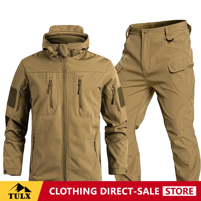 Фото Тактический костюм Soft Shell Assault Suit Beetle: водонепроницаемый, теплый, износостойкий, ветрозащитный, для активного отдыха и альпинизма, утолщенный комплект №2