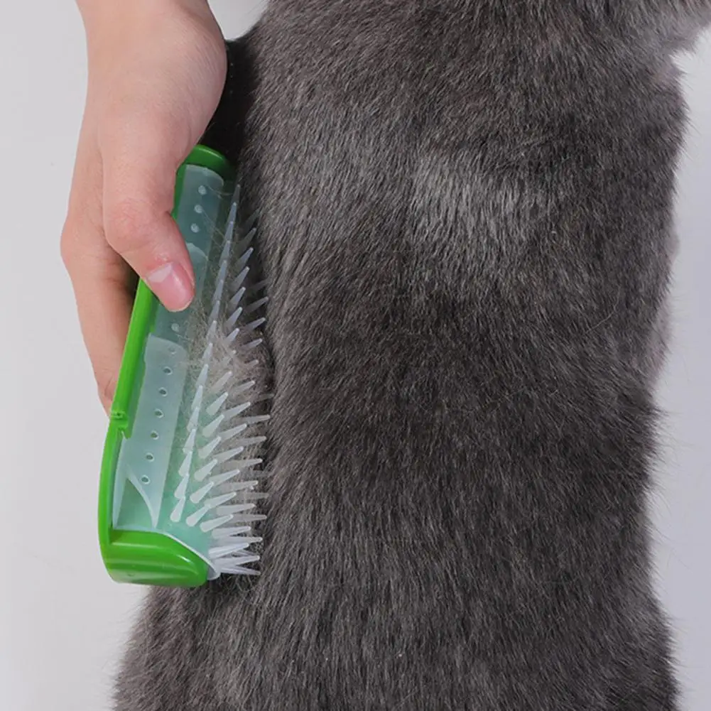 

Массажная расческа для кошек, полезные товары для чистки домашних животных, противоскользящая расческа для кошек