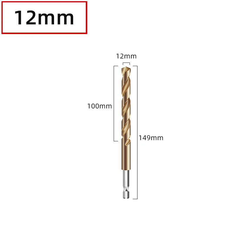 

Спиральное сверло из быстрорежущей стали M35 с кобальтовым покрытием, 1,5-13 мм, резак для отверстий по дереву/металлу, пистолет с круглым хвостовиком, сверло