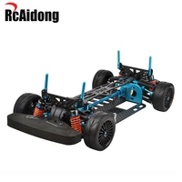 rcaidong aluminum carbon fiber shaft drive 4wd chassis for tamiya tt01 tt01e upgrade rc touring car frame set
